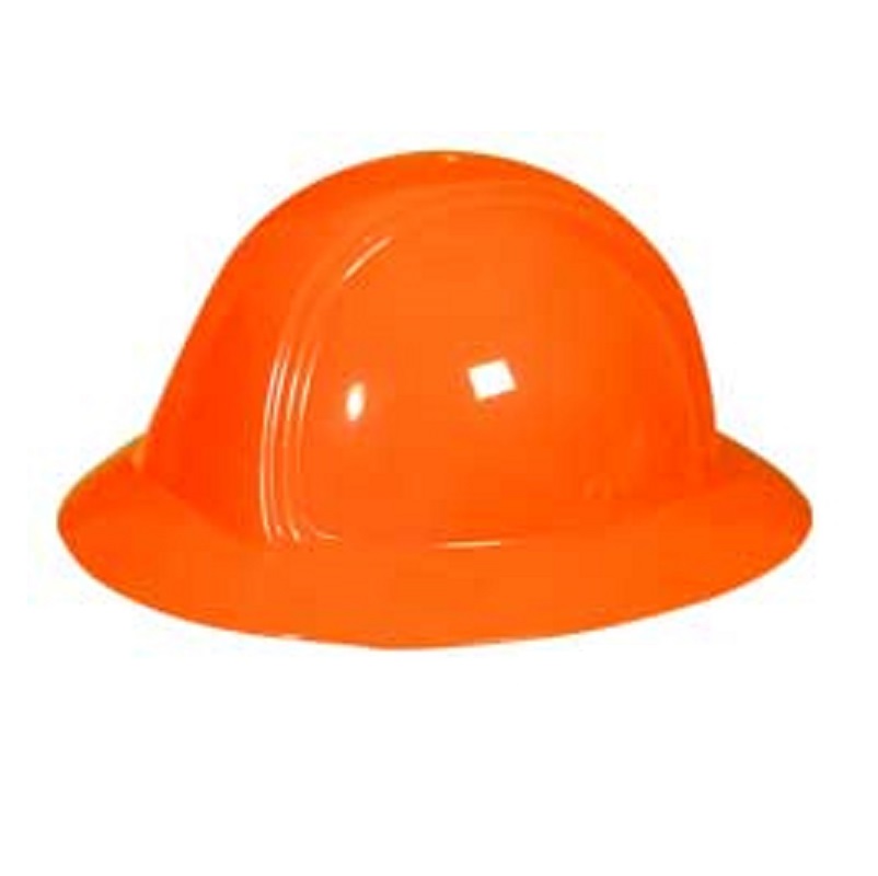 Full Brim Hard Hat Hi-Viz Orange with Ratchet Suspension 