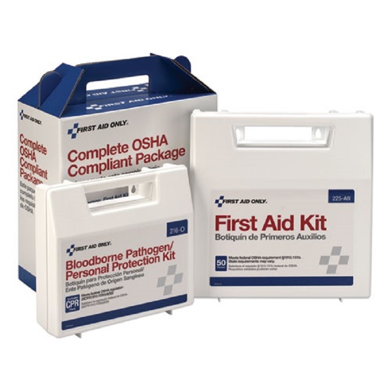 FIRST AID KIT 228-CP 50 PERSON PACKAGE W/RESCUE BREATHER