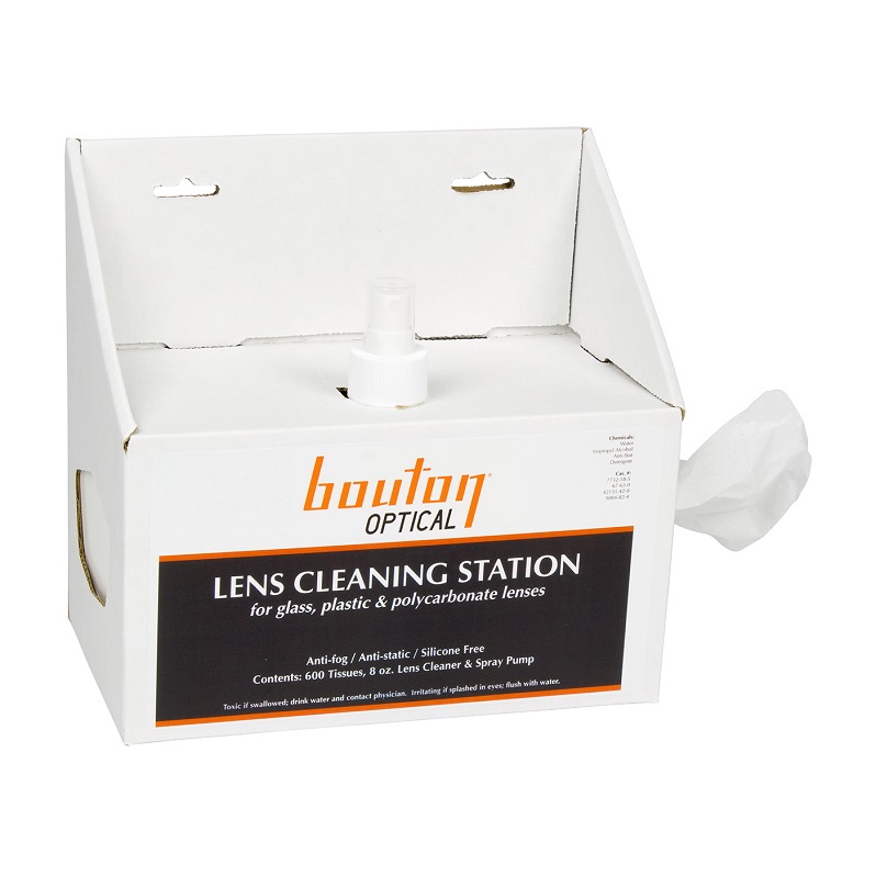 LENS CLEANING STATION 600/WIPE 8OZ SOLUTION 8 PER CASE