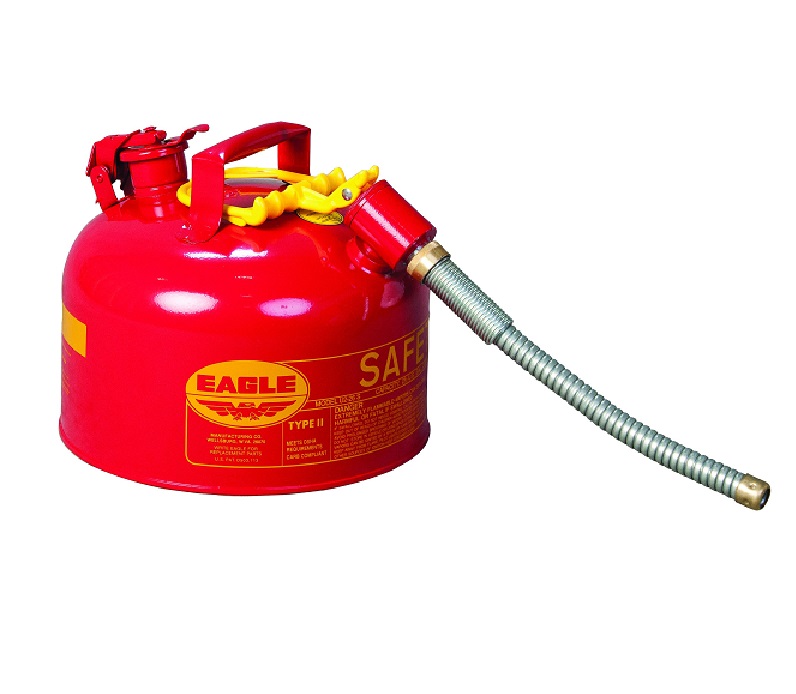 SAFETY CAN 2.5 GAL TYPE II RED U2-26-S FLEXIBLE SPOUT