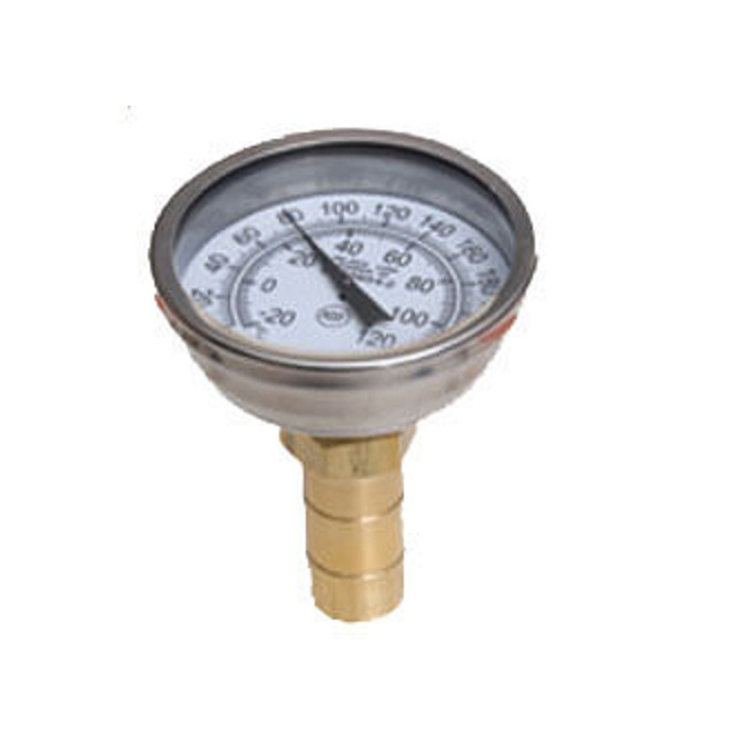 Temperature Gauge 3/4" Tube Size without SharkBite Tee