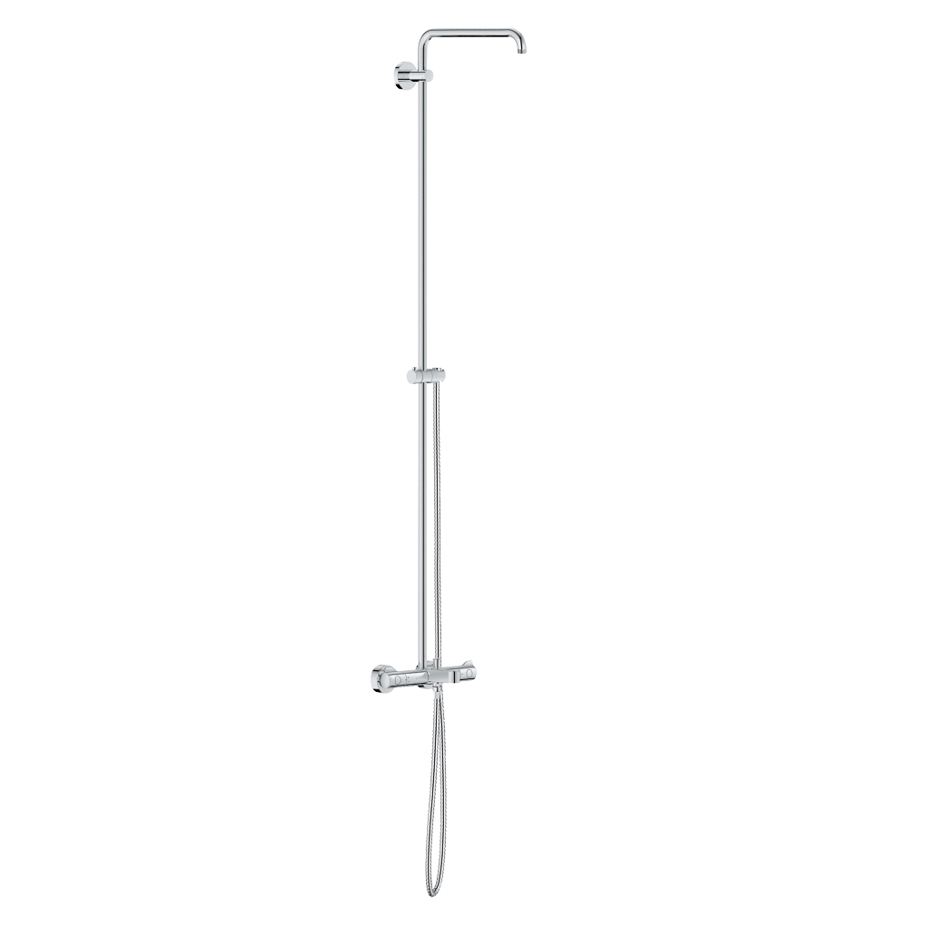Euphoria Shower/Tub System Less Showerhead and Hand Shower In StarLight Chrome