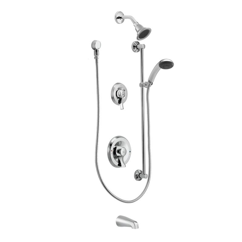 Commercial Posi-Temp 3-Function Tub/Shower System Trim Only Chrome