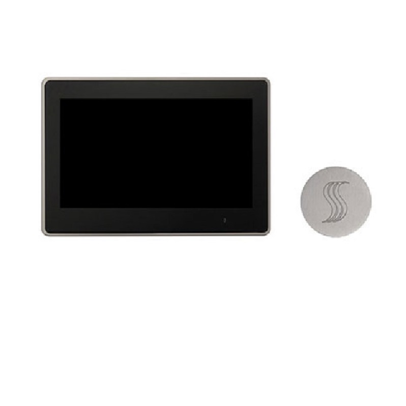 ThermaTouch 10" LCD Control Kit Round in Polished Chrome Less Generator