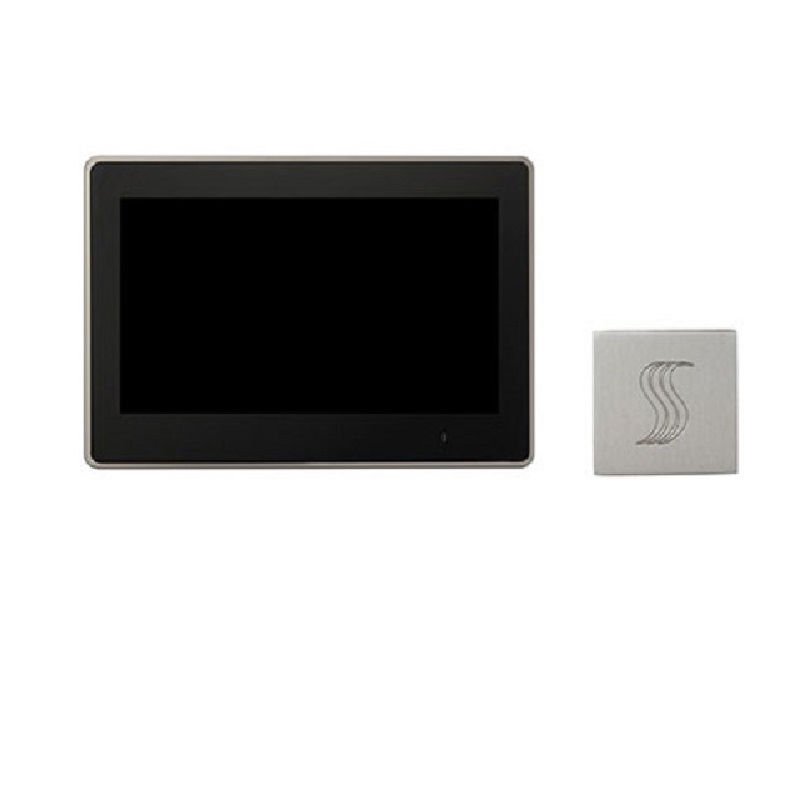 ThermaTouch 10" LCD Control Kit Square in Polished Chrome Less Generator