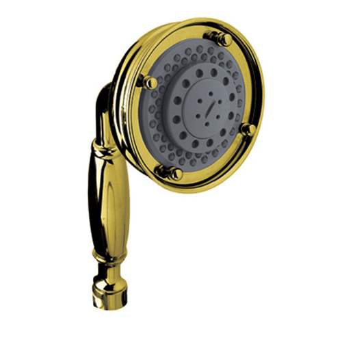 Spa Shower Collection Multi-Function Hand Shower In Italian Brass