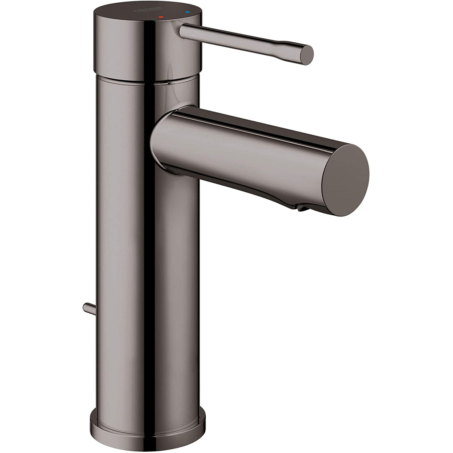 Essence 1-Hole S-Size Lav Faucet w/Drain in Hard Graphite, 1.2 gpm