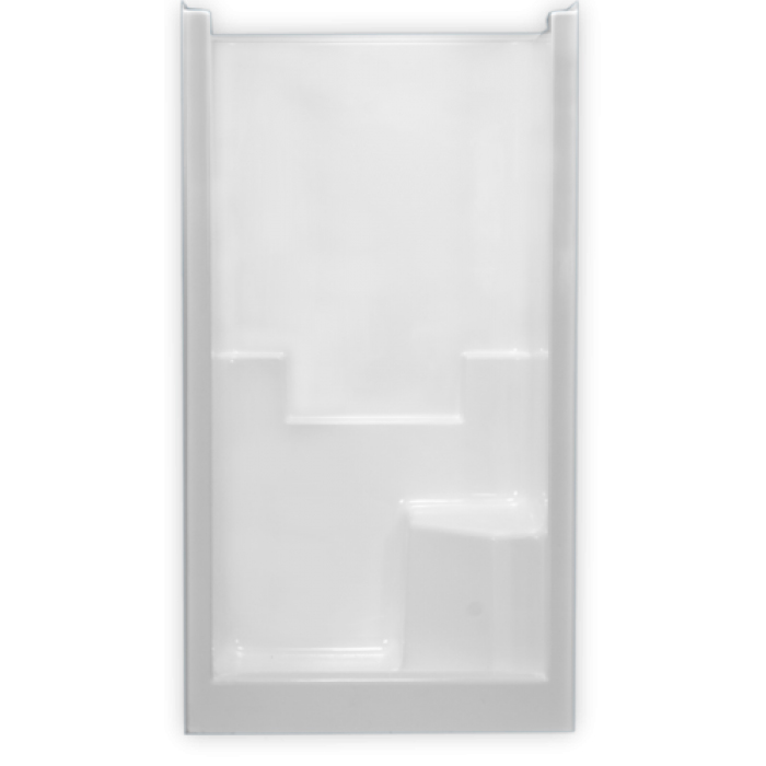 AcrylX Shower 42x36-3/4x78" White With Seat
