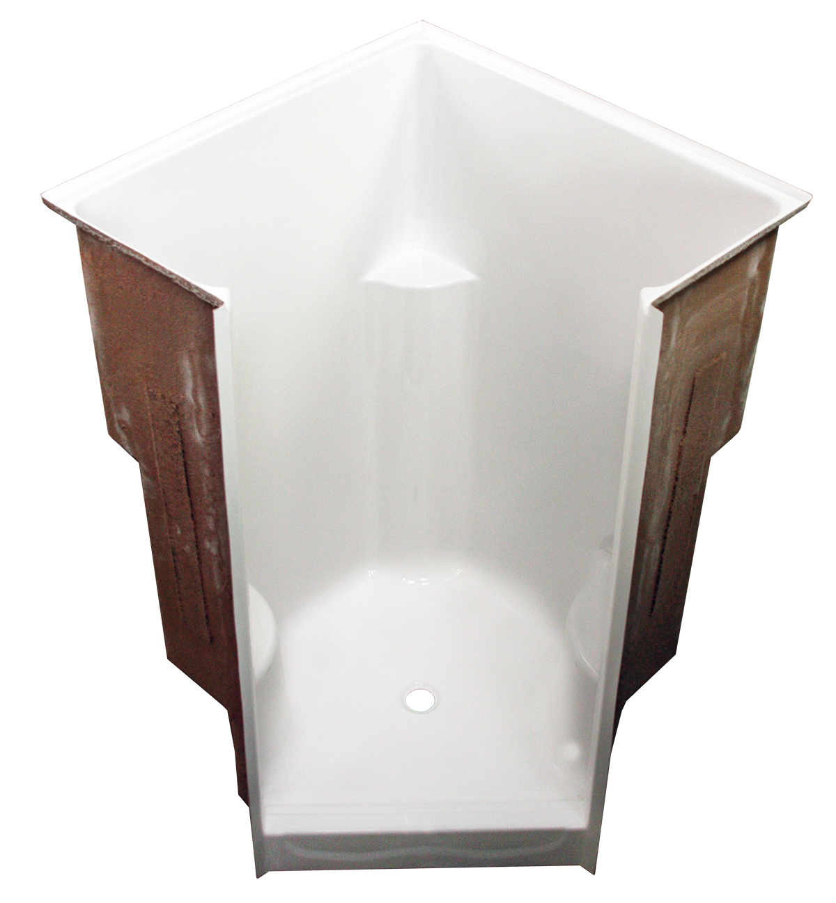 AcrylX Shower 49x49x76-3/4" White With Seats