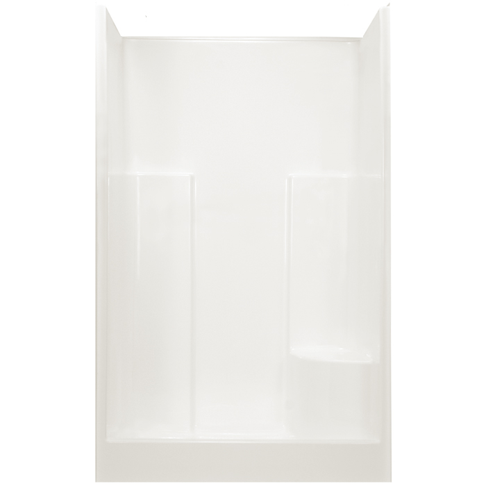 AcrylX Shower 48x36x75-1/2" White With Seat