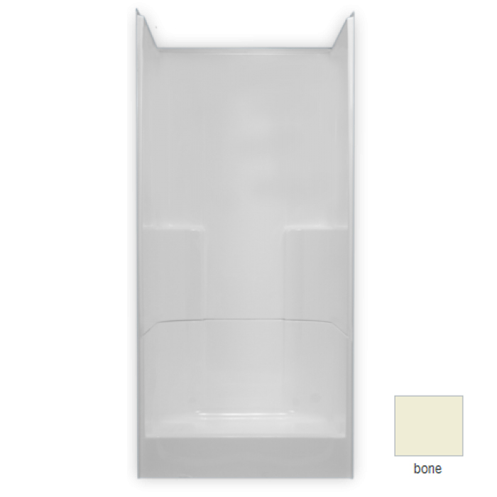 AcrylX Shower 36x35x77-1/4" Bone