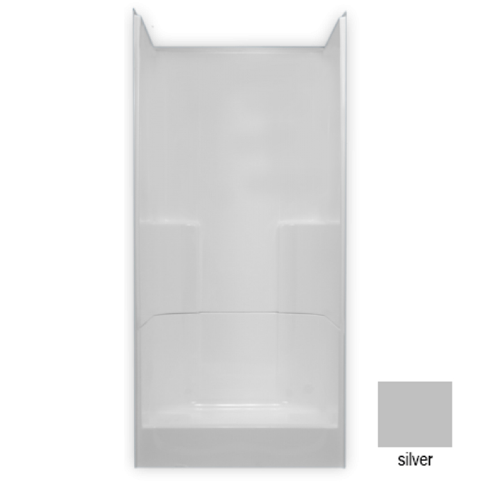 AcrylX Shower 36x35x77-1/4" Silver