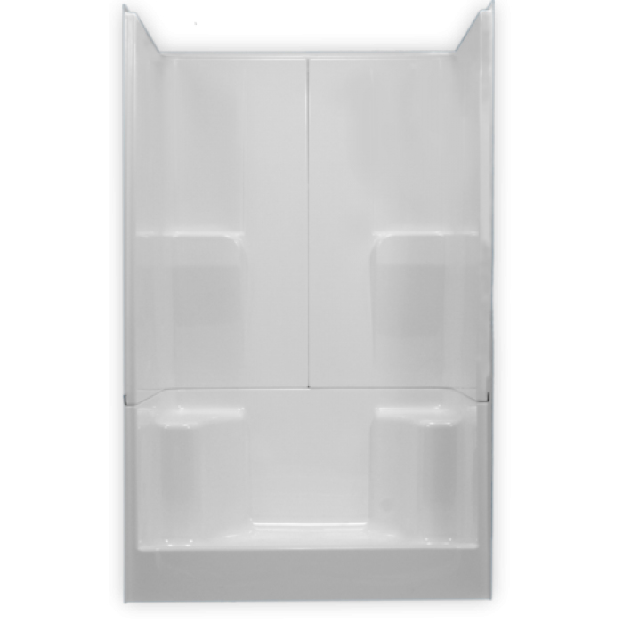 AcrylX Shower 48x36x77" White With Seats