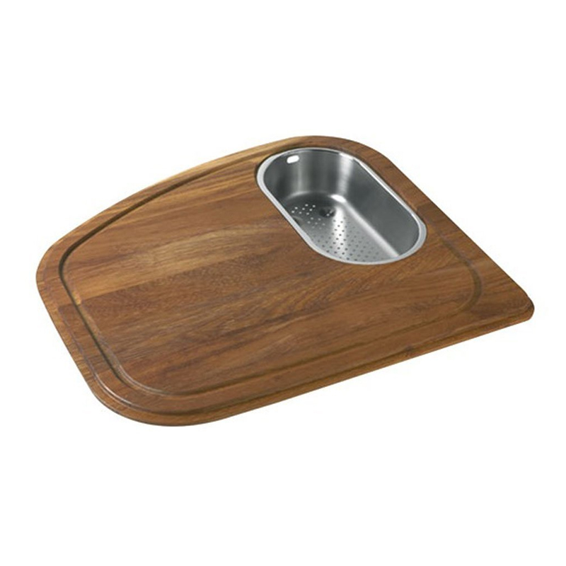 Vision Cutting Board Solid Wood w/Stainless Steel Colander