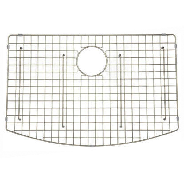 Shaw's Sink Grid w/Rear Center Drain Hole for Kitchen Sink Stainless Steel