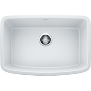 Valea 27x18x9-1/2" Single Bowl Kitchen Sink in White