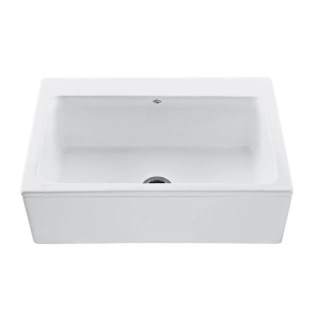McCoy 33x22-1/4x10-1/8" Acrylic Apron Front Sink in White