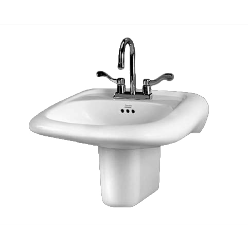 Murro 21-1/4x20-1/2" Wall-Hung Lav Sink in Linen w/1 Faucet Hole