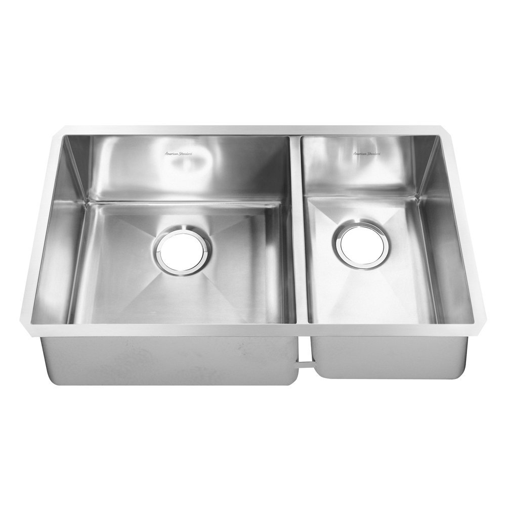 Luxury 32x18x9" Stainless Steel Double Bowl Kitchen Sink Kit
