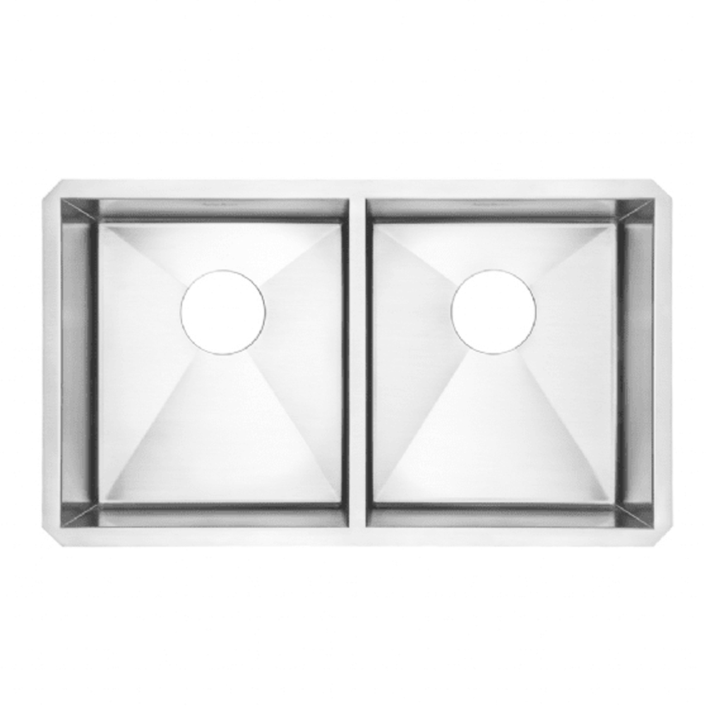 Luxury 31x18x9" Stainless Steel Double Bowl Kitchen Sink Kit