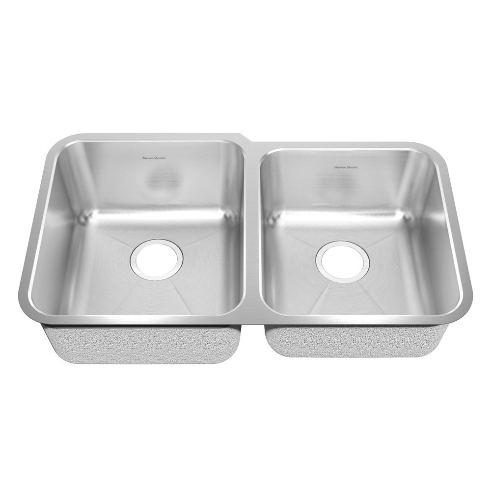 Prevoir 31-7/8x18-3/4x9" Stainless Steel 2-Bowl Kitchen Sink