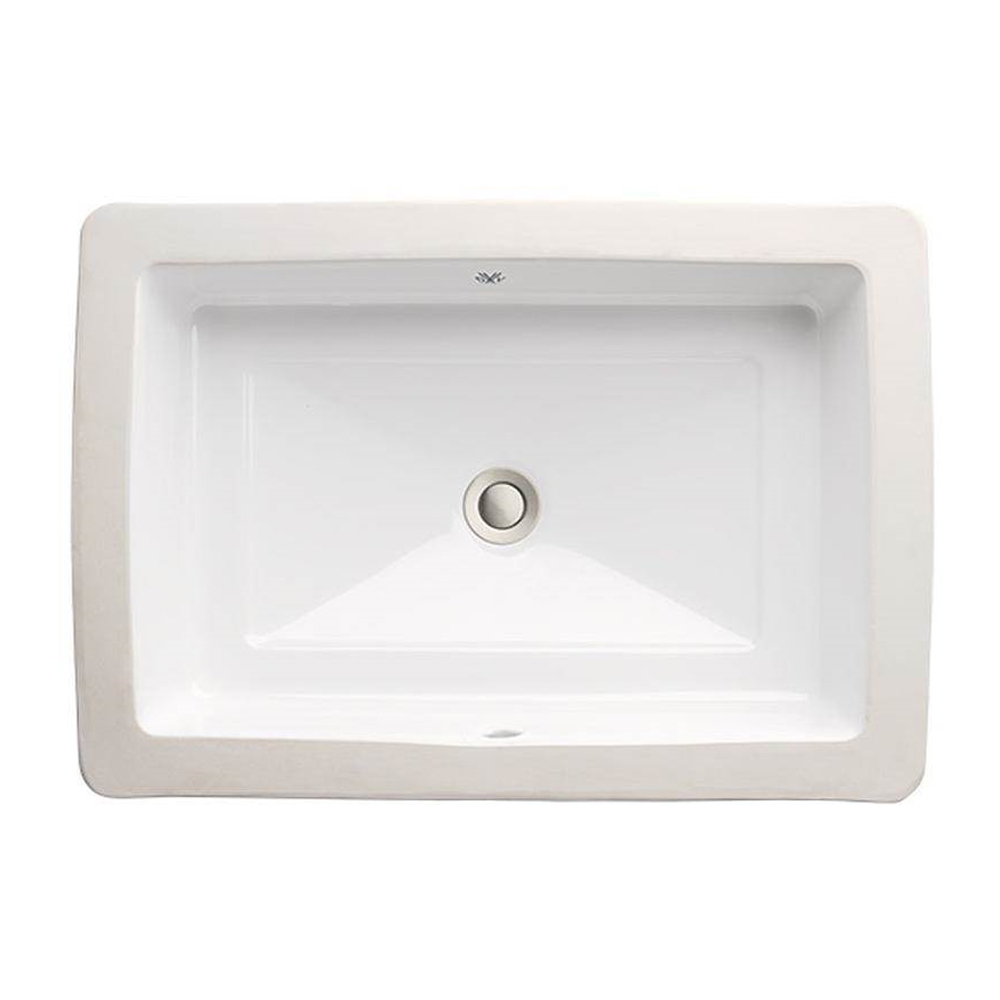 Pop 20-7/8x14-5/8x7-1/2 Single Bowl Bath Sink in Canvas White