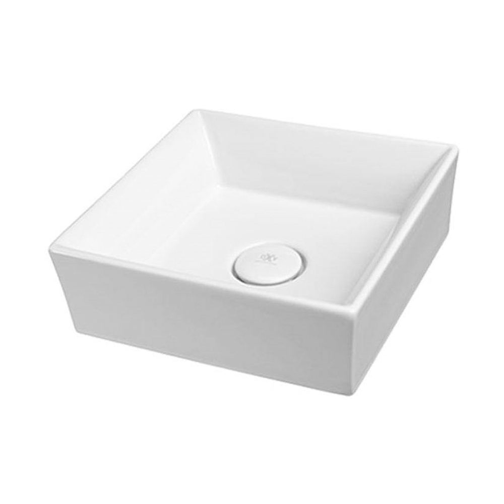 Pop 15x15 Single Bowl Bath Sink Canvas White