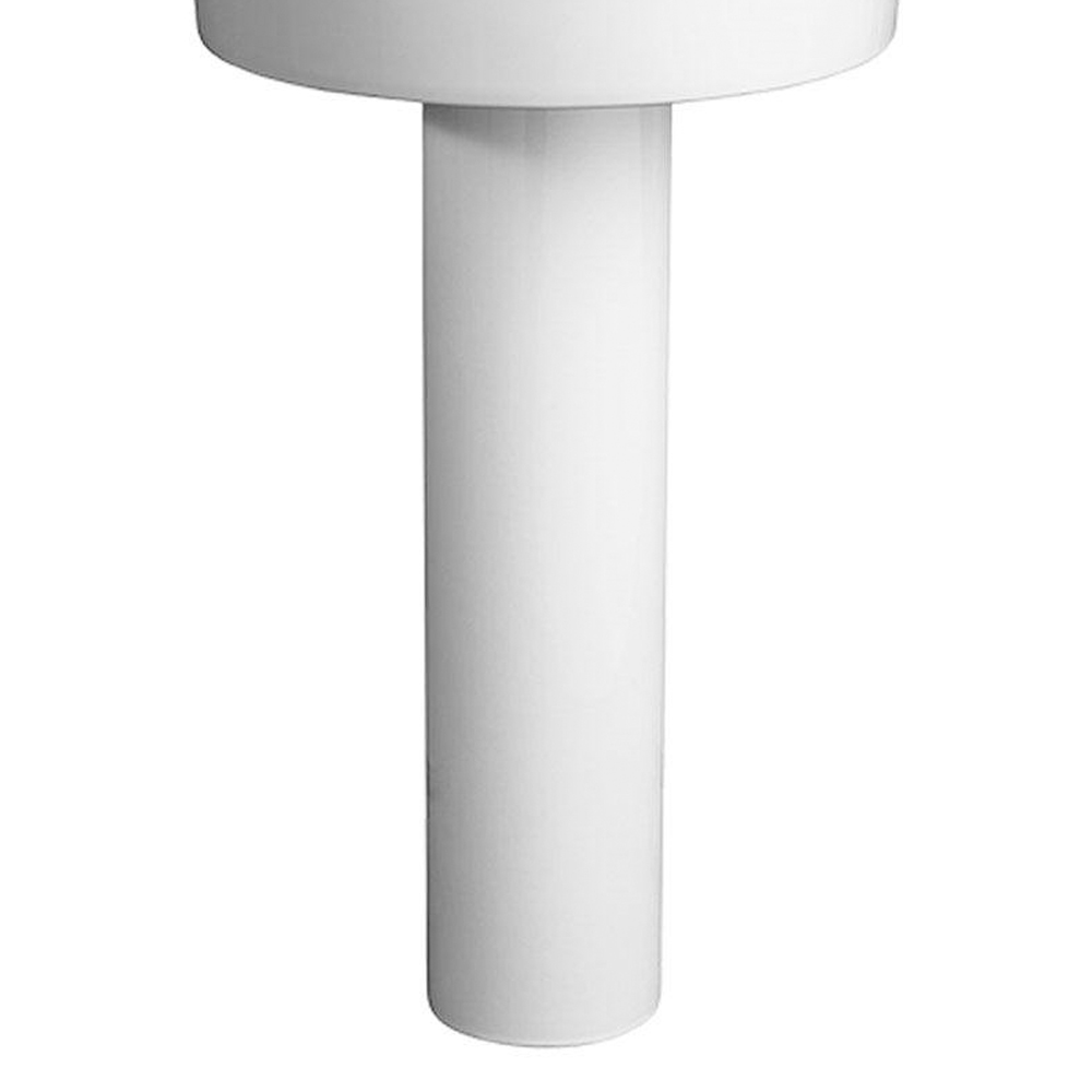 Seagram Pedestal Base Only in Canvas White