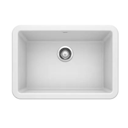 Ikon 27x19x10" Apron Front Single Bowl Sink in White