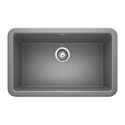 Ikon 27x19x10" Apron Front Single Bowl Sink in Metallic Gray