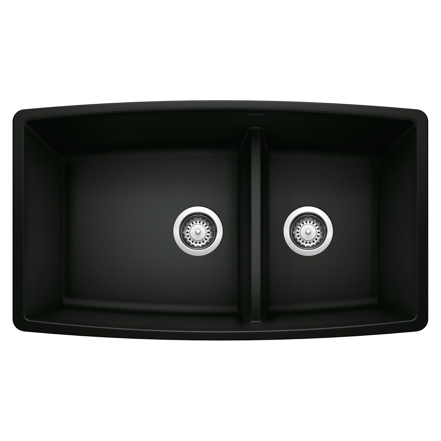 Performa 33x19x10" Medium 1-3/4 Double Bowl Sink in Black
