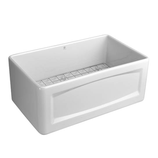Hillside 20" Apron Front Kitchen Sink Kit in Canvas White