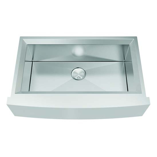 Studio 35-1/2x22x11" Stainless Steel Farmhouse Sink Kit