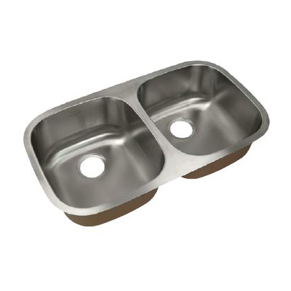 32-13/32x18-7/64x5" Stainless Steel Equal Double Bowl Sink
