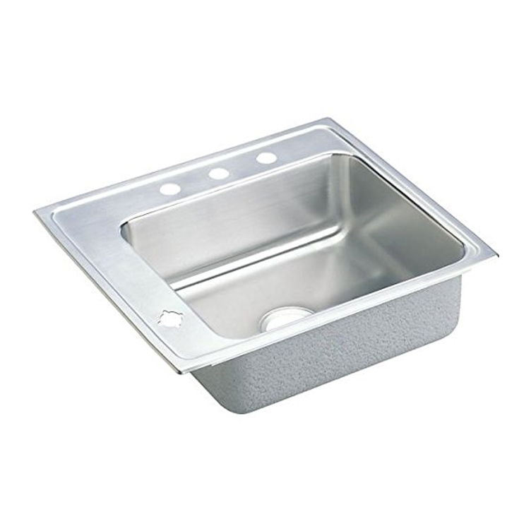 22x19-1/2x7-1/2" Stainless Steel Single Bowl Classroom Sink