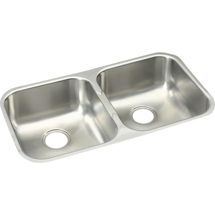 31-3/4x18-1/4x8" Stainless Steel Double Bowl Undermount Sink