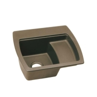 Harmony 22x18x8" E-Granite Single Bowl Bar Sink in Mocha