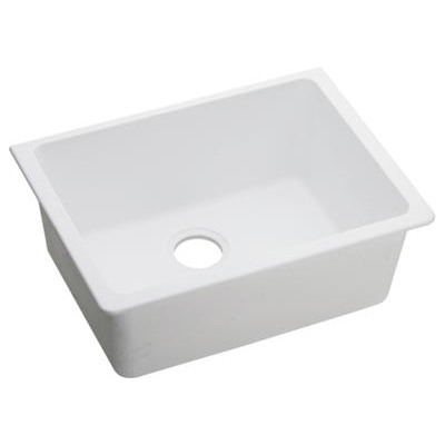 Quartz Classic 24-5/8x18-1/2x9-1/2" Single Bowl Sink, White