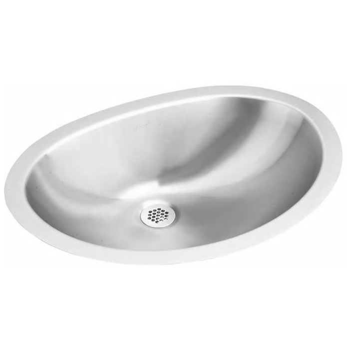 Asana 21x15x5-15/16" Stainless Steel Single Bowl Lavatory Sink