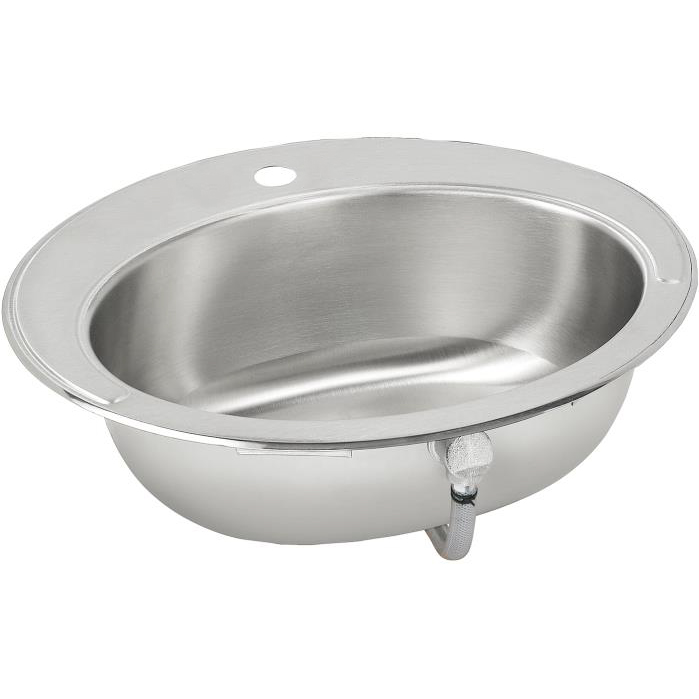 Asana 19-5/8x16-11/16x6" Stainless Steel Single Bowl Lavatory Sink