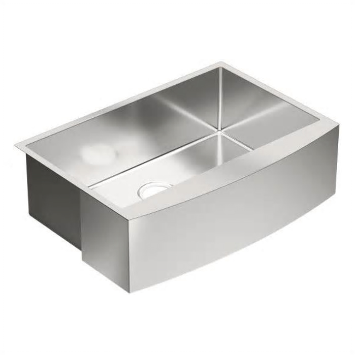 1800 Series 30x21x9" Stainless Steel Apron Front Sink