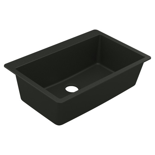 Granite Series 33x20-7/8x9-7/16" Single Bowl Sink Black 0 HL