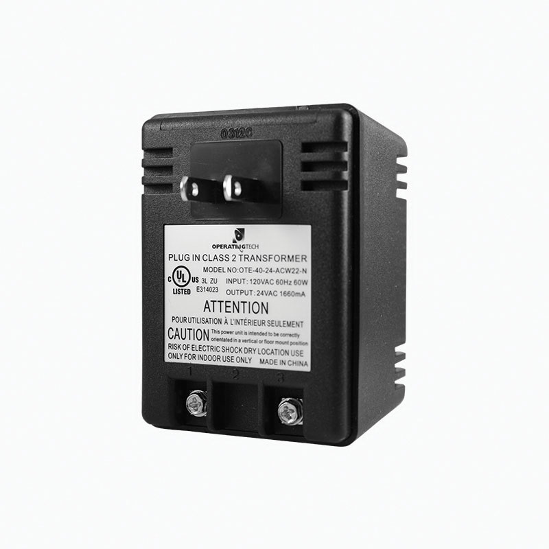 Plug-In Transformer (120 VAC Input & 24 VAC Output)