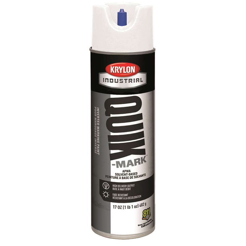 PAINT 20 OZ APWA MARKING SPRAY S03900 - WHITE UTILITY - INVERTED