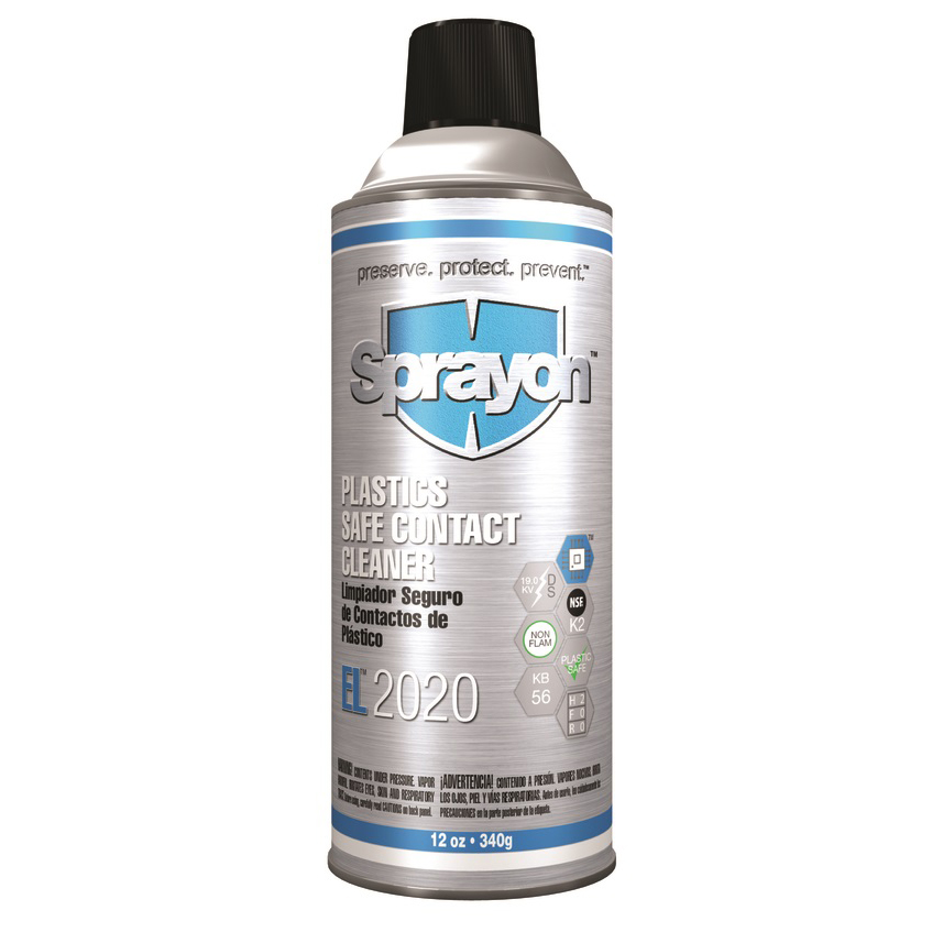 Sprayon 16 oz Plastics Contact Cleaner Aerosol Spray (K-2)