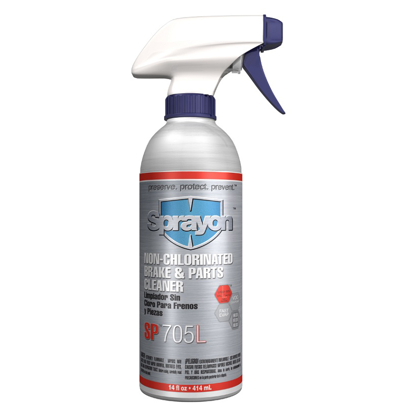 Sprayon 16 oz Bottle Non-Chlorinated Liquid-Sol Brake Cleaner Trigger Spray