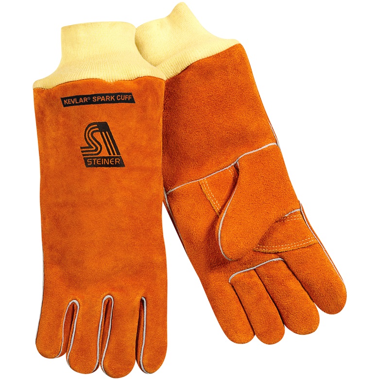 Steiner Kevlar Spark Cuff Stick Welding Gloves 2119Y-KSC