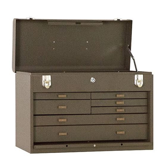 MACHINIST CHEST 20in 520B 7-DRAWER BROWN WRINKLE