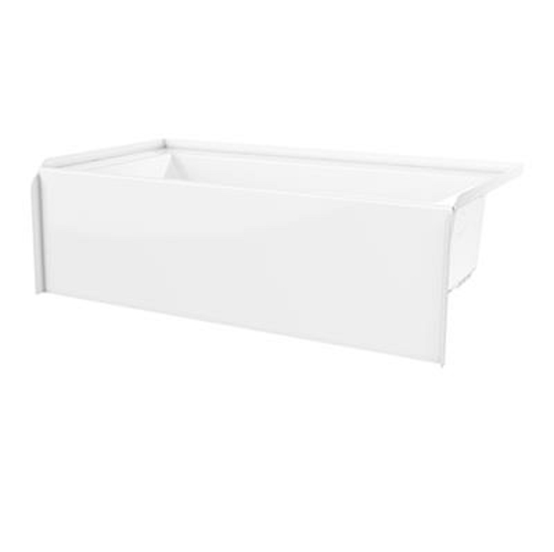60x30" Alcove Bathtub in White w/Left-Hand Drain