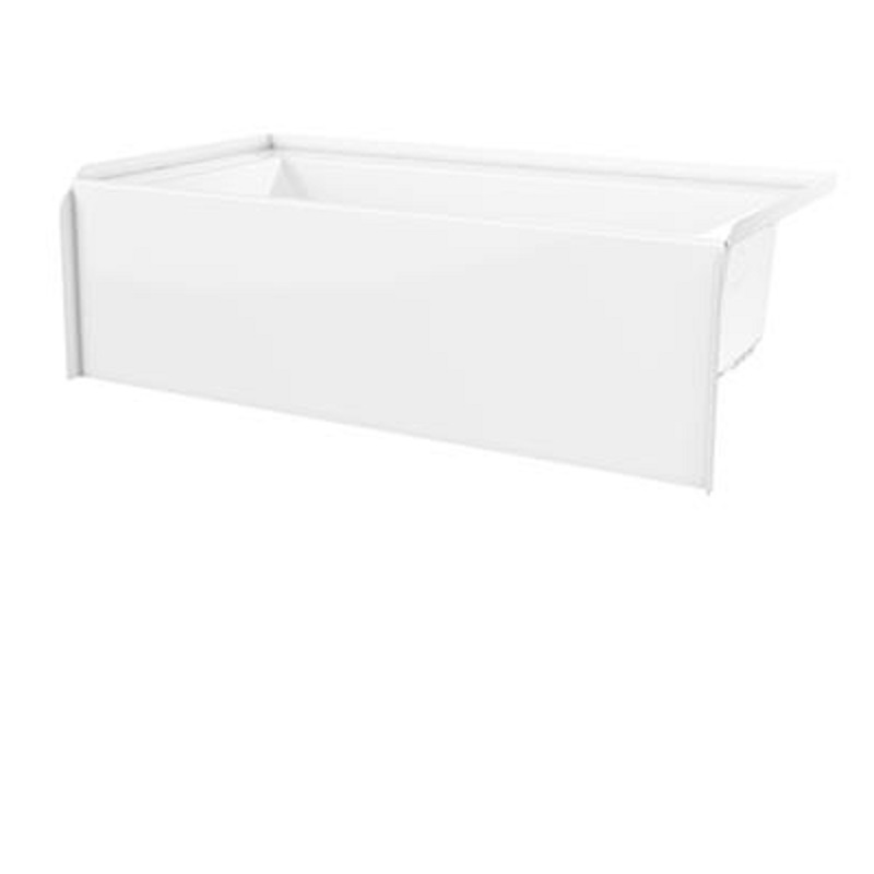 60x30" AFR Alcove Bathtub in White w/Left-Hand Drain